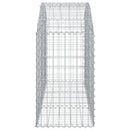 buet gabionkurv 150x50x80/100 cm galvaniseret jern