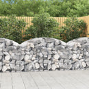 buet gabionkurv 150x50x80/100 cm galvaniseret jern