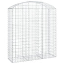 buet gabionkurv 150x50x160/180 cm galvaniseret jern