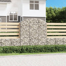 buet gabionkurv 150x50x160/180 cm galvaniseret jern