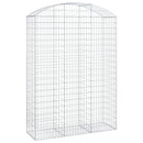 buet gabionkurv 150x50x200/220 cm galvaniseret jern