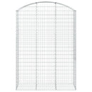 buet gabionkurv 150x50x200/220 cm galvaniseret jern