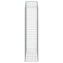 buet gabionkurv 150x50x200/220 cm galvaniseret jern