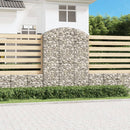 buet gabionkurv 150x50x200/220 cm galvaniseret jern