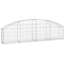buet gabionkurv 200x30x40/60 cm galvaniseret jern