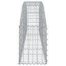 buet gabionkurv 200x30x40/60 cm galvaniseret jern