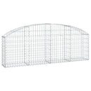 buet gabionkurv 200x30x60/80 cm galvaniseret jern