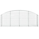 buet gabionkurv 200x30x60/80 cm galvaniseret jern