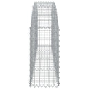 buet gabionkurv 200x30x60/80 cm galvaniseret jern