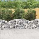 buet gabionkurv 200x30x60/80 cm galvaniseret jern