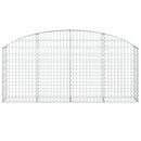 buet gabionkurv 200x30x80/100 cm galvaniseret jern