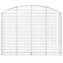 buet gabionkurv 200x30x140/160 cm galvaniseret jern