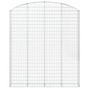 buet gabionkurv 200x30x220/240 cm galvaniseret jern