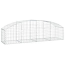 buet gabionkurv 200x50x40/60 cm galvaniseret jern