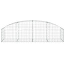 buet gabionkurv 200x50x40/60 cm galvaniseret jern