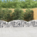 buet gabionkurv 200x50x40/60 cm galvaniseret jern