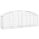 buet gabionkurv 200x50x60/80 cm galvaniseret jern