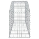 buet gabionkurv 200x50x60/80 cm galvaniseret jern