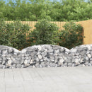 buet gabionkurv 200x50x60/80 cm galvaniseret jern