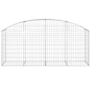 buet gabionkurv 200x50x80/100 cm galvaniseret jern