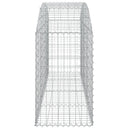 buet gabionkurv 200x50x80/100 cm galvaniseret jern