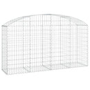 buet gabionkurv 200x50x100/120 cm galvaniseret jern