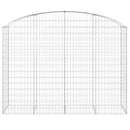 buet gabionkurv 200x50x140/160 cm galvaniseret jern