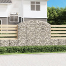 buet gabionkurv 200x50x160/180 cm galvaniseret jern