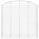 buet gabionkurv 200x50x180/200 cm galvaniseret jern