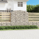 buet gabionkurv 200x50x180/200 cm galvaniseret jern
