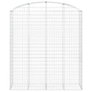 buet gabionkurv 200x50x220/240 cm galvaniseret jern