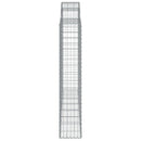 buet gabionkurv 200x30x160/180 cm galvaniseret jern