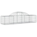 buet gabionkurv 200x50x40/60 cm galvaniseret jern