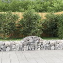 buet gabionkurv 200x50x40/60 cm galvaniseret jern