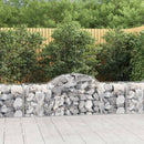buet gabionkurv 200x50x60/80 cm galvaniseret jern
