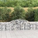 buet gabionkurv 300x30x60/80 cm galvaniseret jern