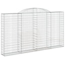 buet gabionkurv 300x30x160/180 cm galvaniseret jern