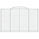 buet gabionkurv 300x30x180/200 cm galvaniseret jern