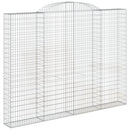 buet gabionkurv 300x30x220/240 cm galvaniseret jern