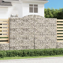 buet gabionkurv 300x30x220/240 cm galvaniseret jern