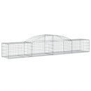 buet gabionkurv 300x50x40/60 cm galvaniseret jern