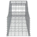 buet gabionkurv 300x50x40/60 cm galvaniseret jern