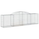 buet gabionkurv 300x50x80/100 cm galvaniseret jern