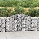 buet gabionkurv 300x50x100/120 cm galvaniseret jern