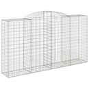 buet gabionkurv 300x50x160/180 cm galvaniseret jern