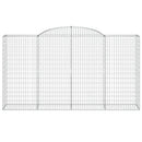 buet gabionkurv 300x50x160/180 cm galvaniseret jern