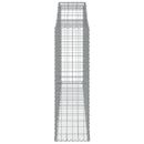 buet gabionkurv 300x50x160/180 cm galvaniseret jern