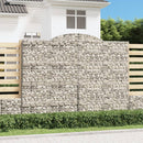 buet gabionkurv 300x50x220/240 cm galvaniseret jern