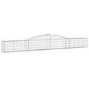 buet gabionkurv 400x30x40/60 cm galvaniseret jern