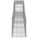 buet gabionkurv 400x30x40/60 cm galvaniseret jern